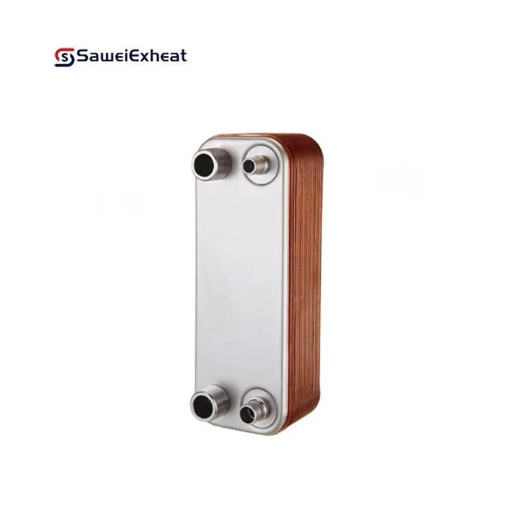 Copper double wall 50kw Brazed Plate Heat Exchanger